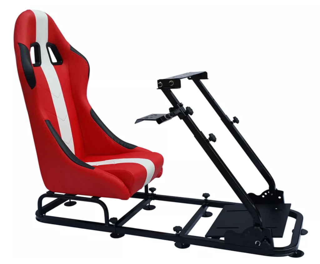 RED Stripe Simulator Chair Racing Seat Driving Game Xbox Playstation PC F1 VR