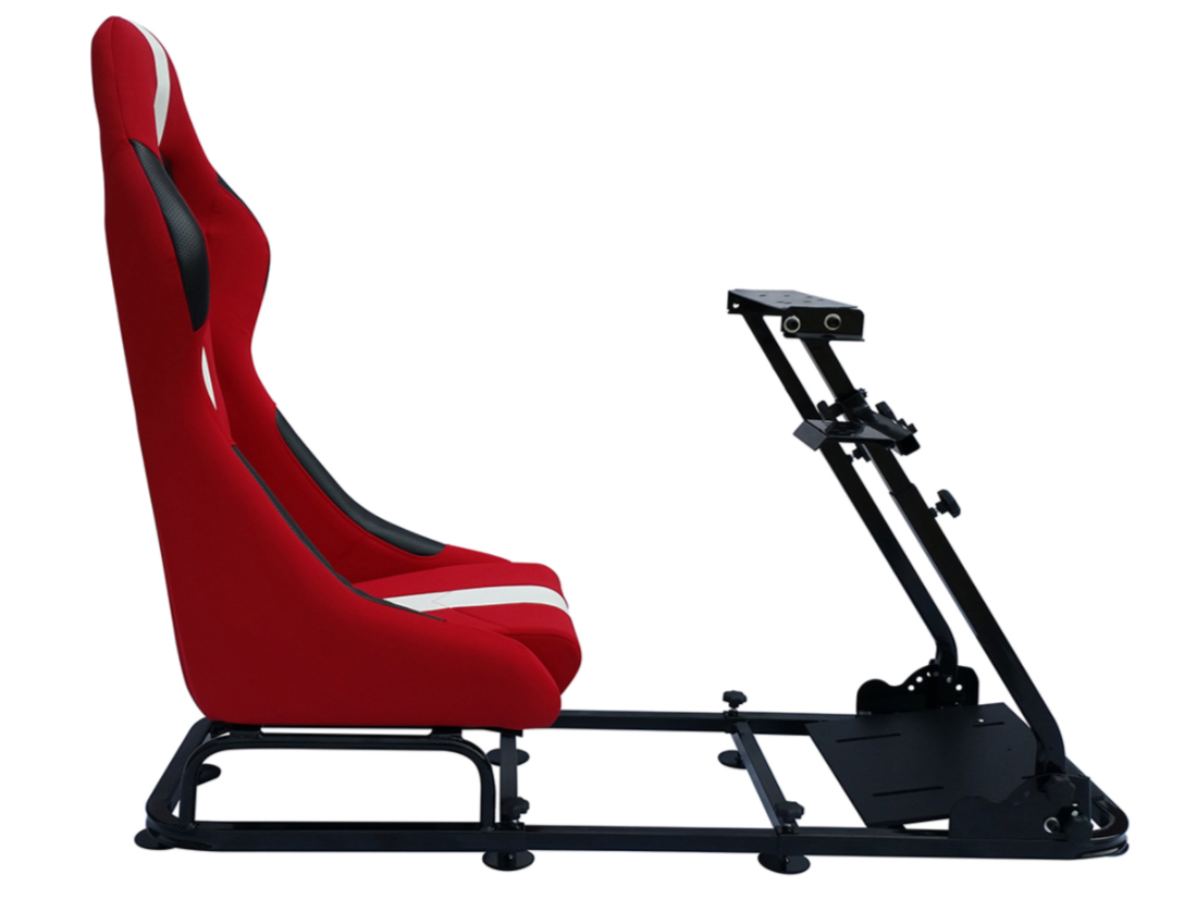 RED Stripe Simulator Chair Racing Seat Driving Game Xbox Playstation PC F1 VR