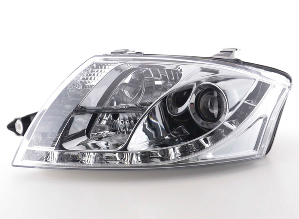 FK Paar LED DRL-Scheinwerfer Audi TT 8N 99–06 Chrom 1,8 3,2 Quattro LHD 10 Pin