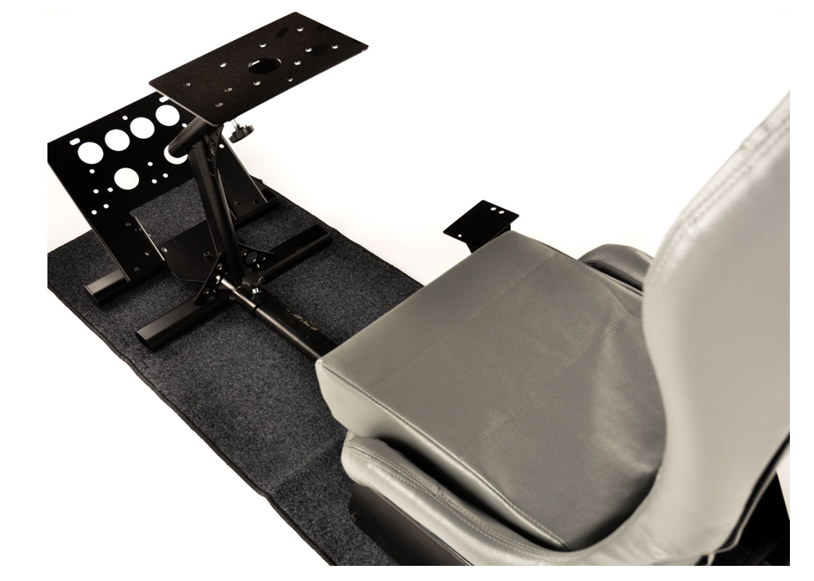 Silver Grey Driving Game Chair Sim Racing Seat Frame Xbox Playstation PC Gaming