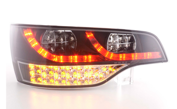 Set FK Audi Q7 4L 06+ black LED Lightbar DRL REAR TAIL BACK LIGHTS LHD