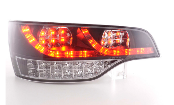 Set FK Audi Q7 4L 06+ schwarze LED-Lichtleiste DRL REAR TAIL BACK LIGHTS LHD