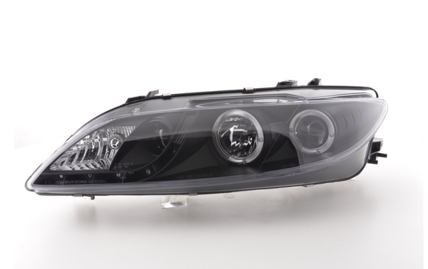 FK LED DRL Projektorscheinwerfer Mazda 6 Limousine 02–07 schwarz GG GY GG1 mit NSW