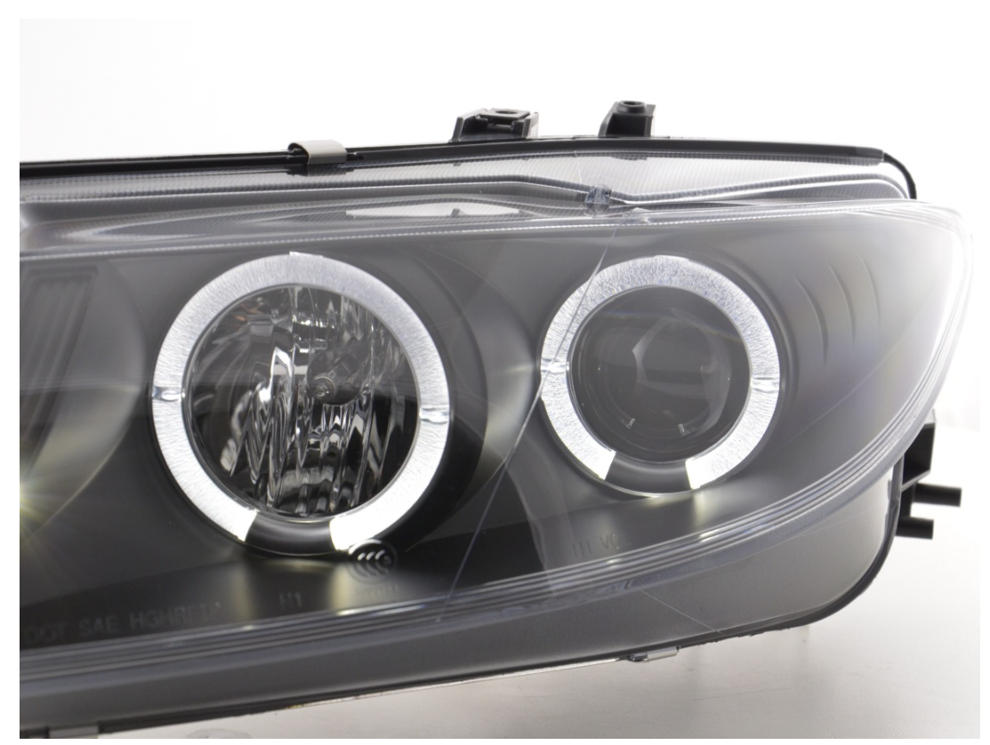 FK LED DRL Projektorscheinwerfer Mazda 6 Limousine 02–07 schwarz GG GY GG1 mit NSW