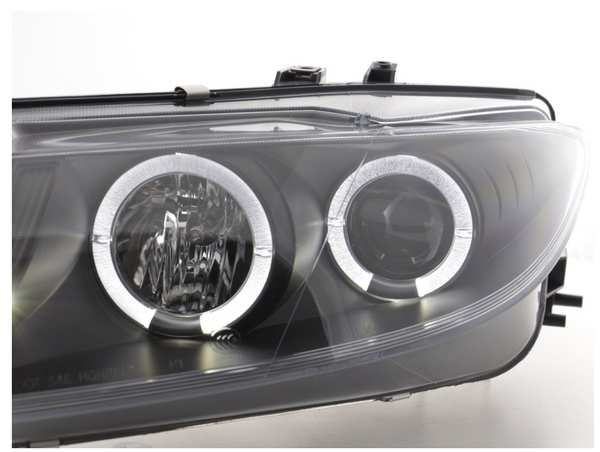 FK LED DRL Projector Headlights Mazda 6 Saloon 02-07 black GG GY GG1 with NSW