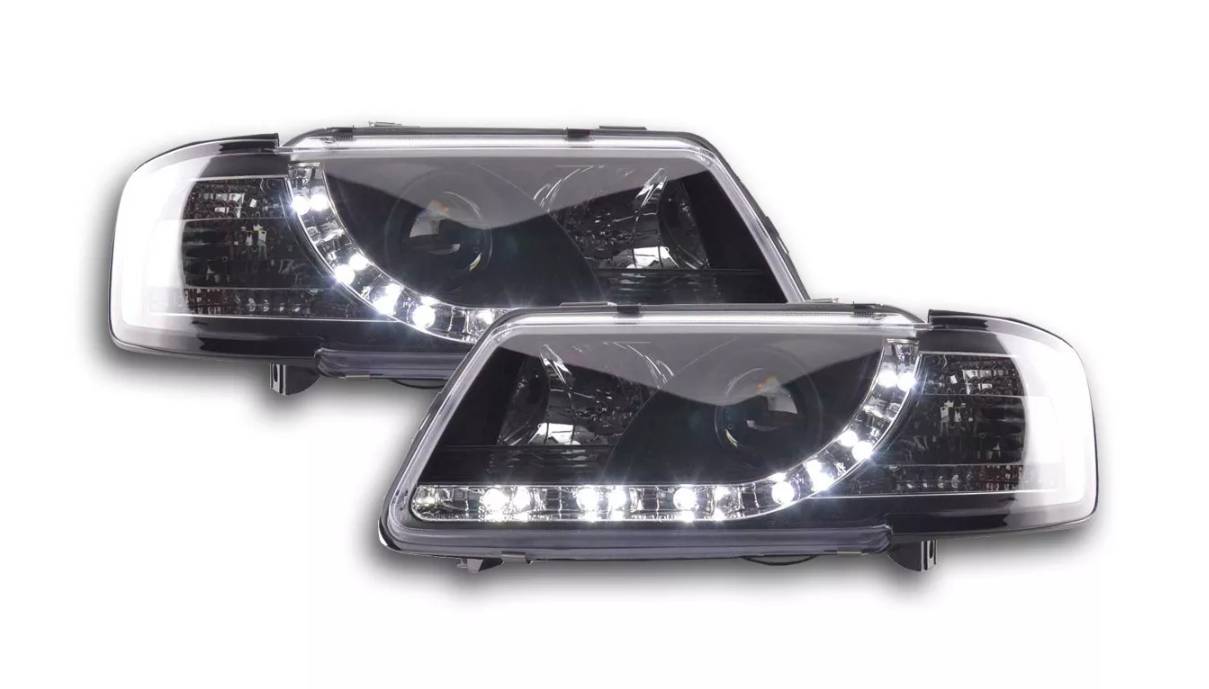 FK Paar LED DRL Lightbar Scheinwerfer Audi A3 8L 96-00 Black Edition S3 S-Line LHD