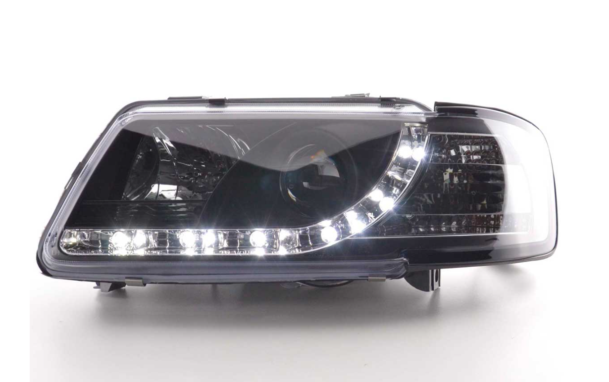 FK Pair LED DRL Lightbar Headlights Audi A3 8L 96-00 black edition S3 S-Line LHD