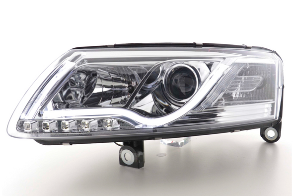 FK LED-Scheinwerfer LED Lightbar DRL Audi A6 Typ C6 4F 04-08 Chrom S6 S-Line LHD