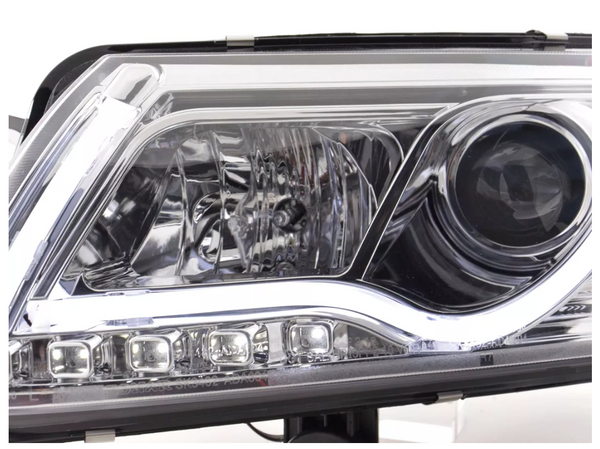 FK LED-Scheinwerfer LED Lightbar DRL Audi A6 Typ C6 4F 04-08 Chrom S6 S-Line LHD