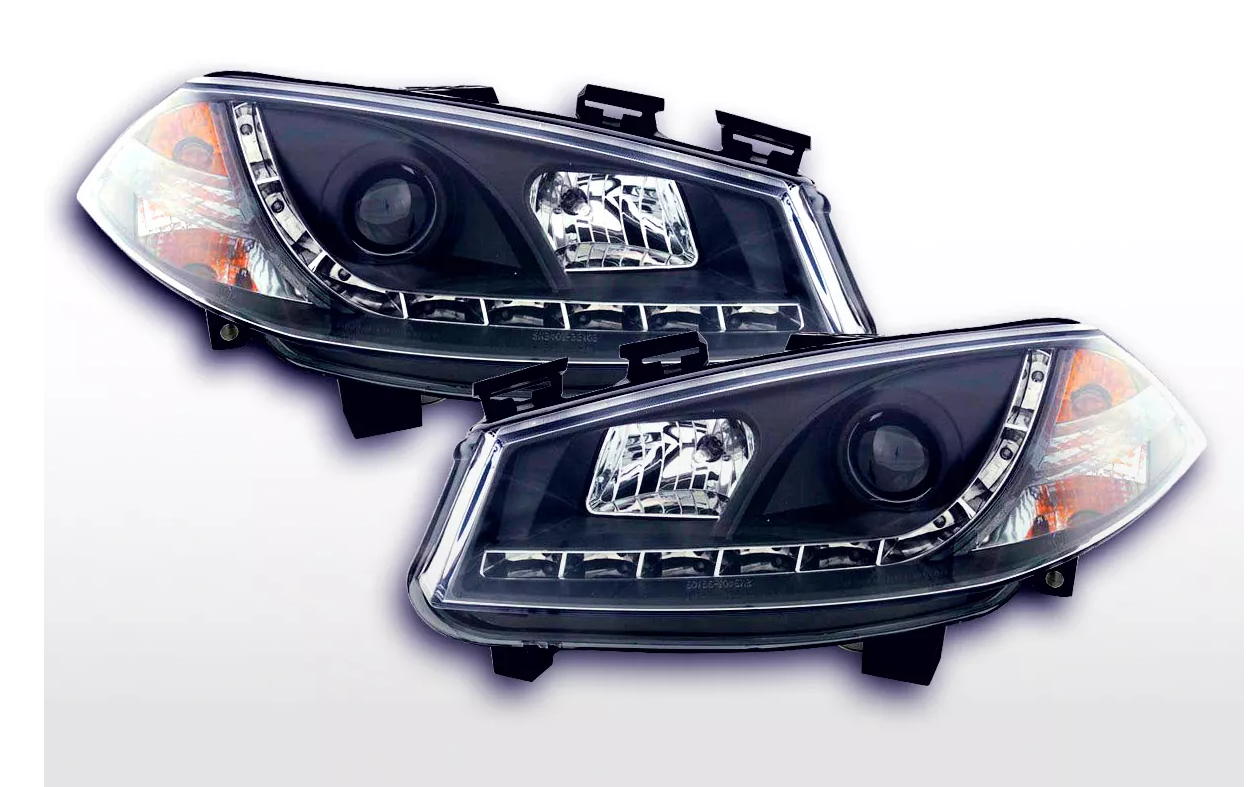 FK LED DRL Projector Angel Eye Headlights Renault Megane M 2 MK2 3/5-dr 03-06