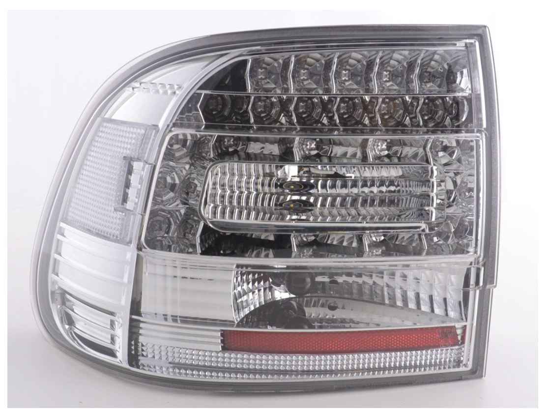 FK Pair LED DRL Lightbar REAR LIGHTS Porsche Cayenne 955 02-06 Chrome 9PA LHD