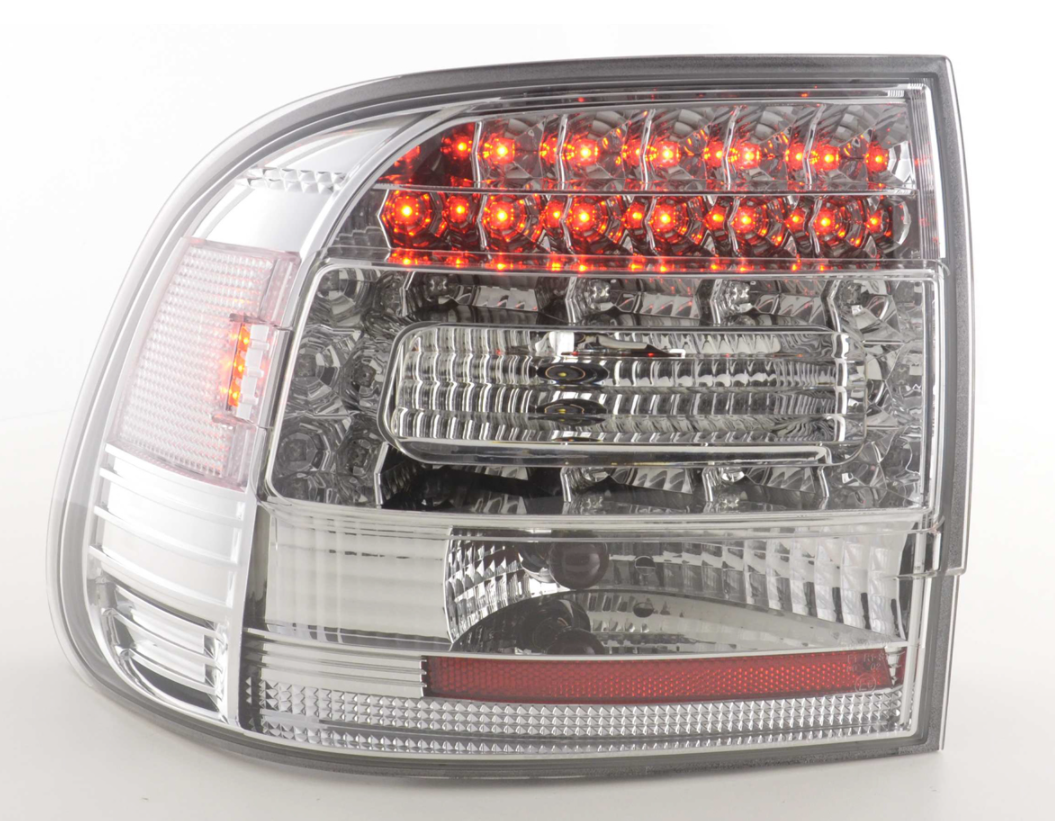 FK Pair LED DRL Lightbar REAR LIGHTS Porsche Cayenne 955 02-06 Chrome 9PA LHD