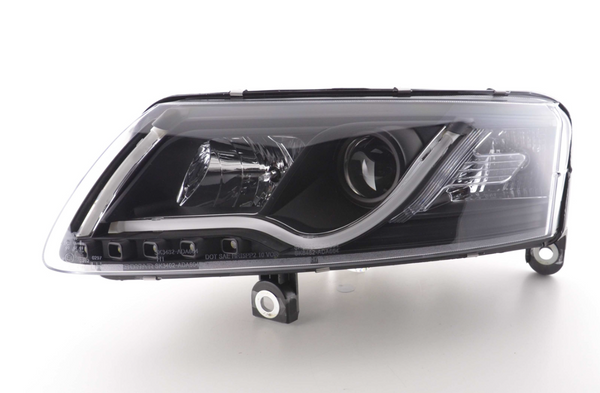 FK LED-Scheinwerfer LED DRL Projektor Audi A6 C6 4F 04-08 schwarz S6 S-Line LHD