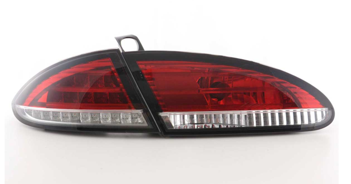 FK LED Rear Lights Lightbar Seat Leon 2 MK2 1P 05-09 red clear Light Bar LHD