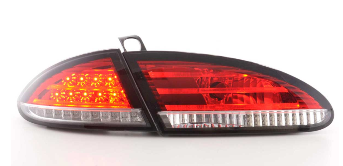 FK LED Rückleuchten Lightbar Seat Leon 2 MK2 1P 05-09 rot klar Light Bar LHD