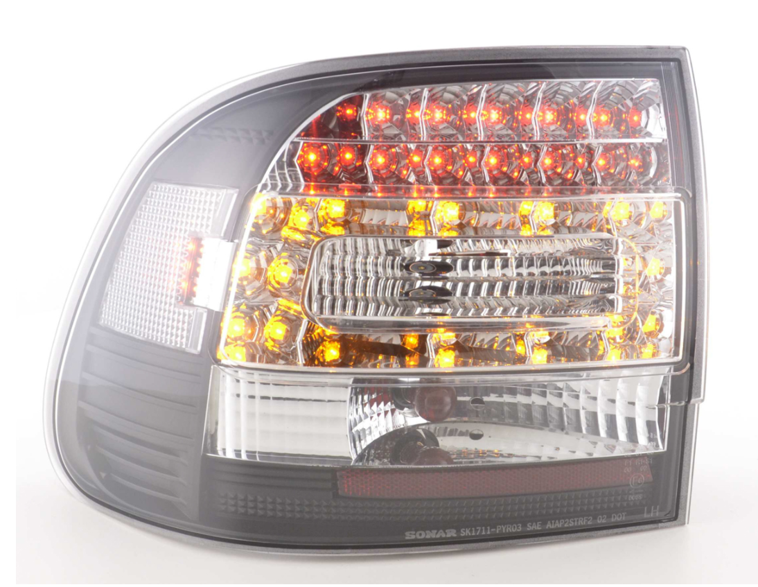 FK Paar LED-Lichtleiste DRL RÜCKLEUCHTEN Porsche Cayenne Typ 955 02-06 schwarz LHD