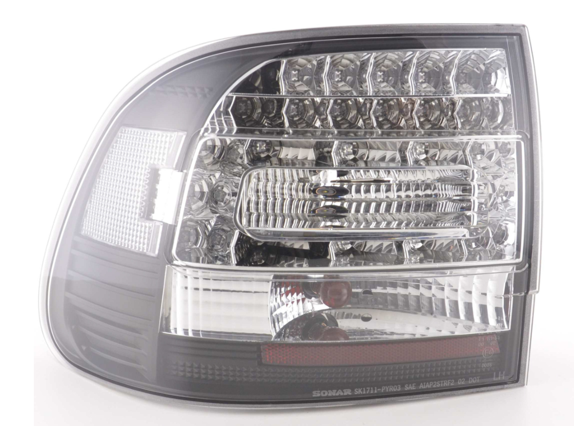 FK Paar LED-Lichtleiste DRL RÜCKLEUCHTEN Porsche Cayenne Typ 955 02-06 schwarz LHD