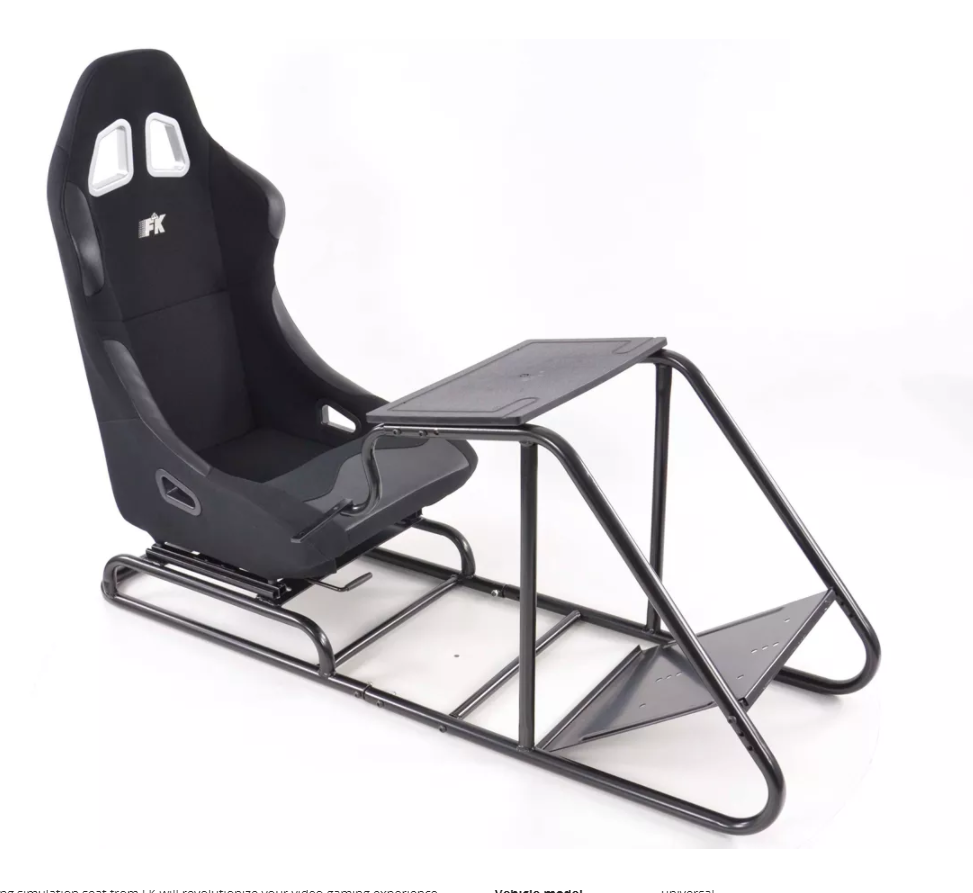 Simulator Racing Seat FRAME & SEAT Game Xbox Playstation PC F1 VR Gaming Wheel