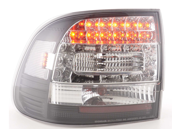 FK Paar LED-Lichtleiste DRL RÜCKLEUCHTEN Porsche Cayenne Typ 955 02-06 schwarz LHD