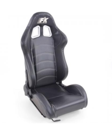FK Universal Bucket Sports Seats Black Stitch Car 4x4 Van Defender 90 110 T4 T5