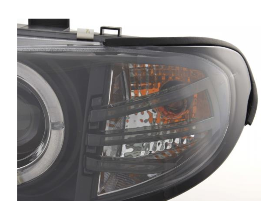 FK Paar LED DRL Projektorscheinwerfer BMW 3er E46 Limo Touring 02-05 schwarz