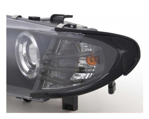 FK Pair LED DRL Projector headlights BMW 3-series E46 Limo Touring 02-05 black