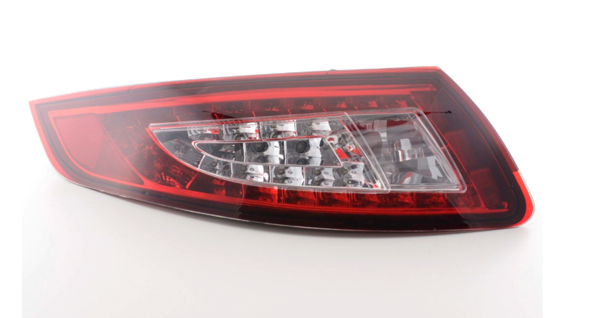 FK Pair LED Rear Lights Porsche 911 type 997 05-09 red / clear Left hand drive