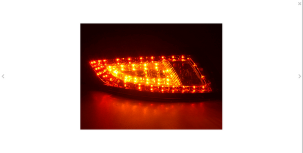 FK Pair LED Rear Lights Porsche 911 type 997 05-09 red / clear Left hand drive