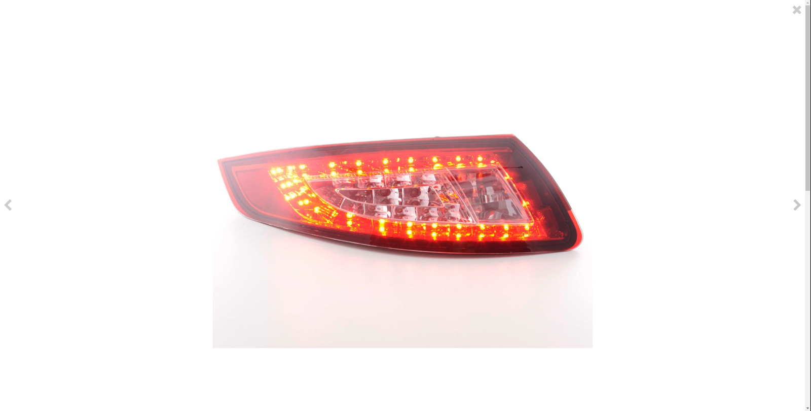 FK Pair LED Rear Lights Porsche 911 type 997 05-09 red / clear Left hand drive