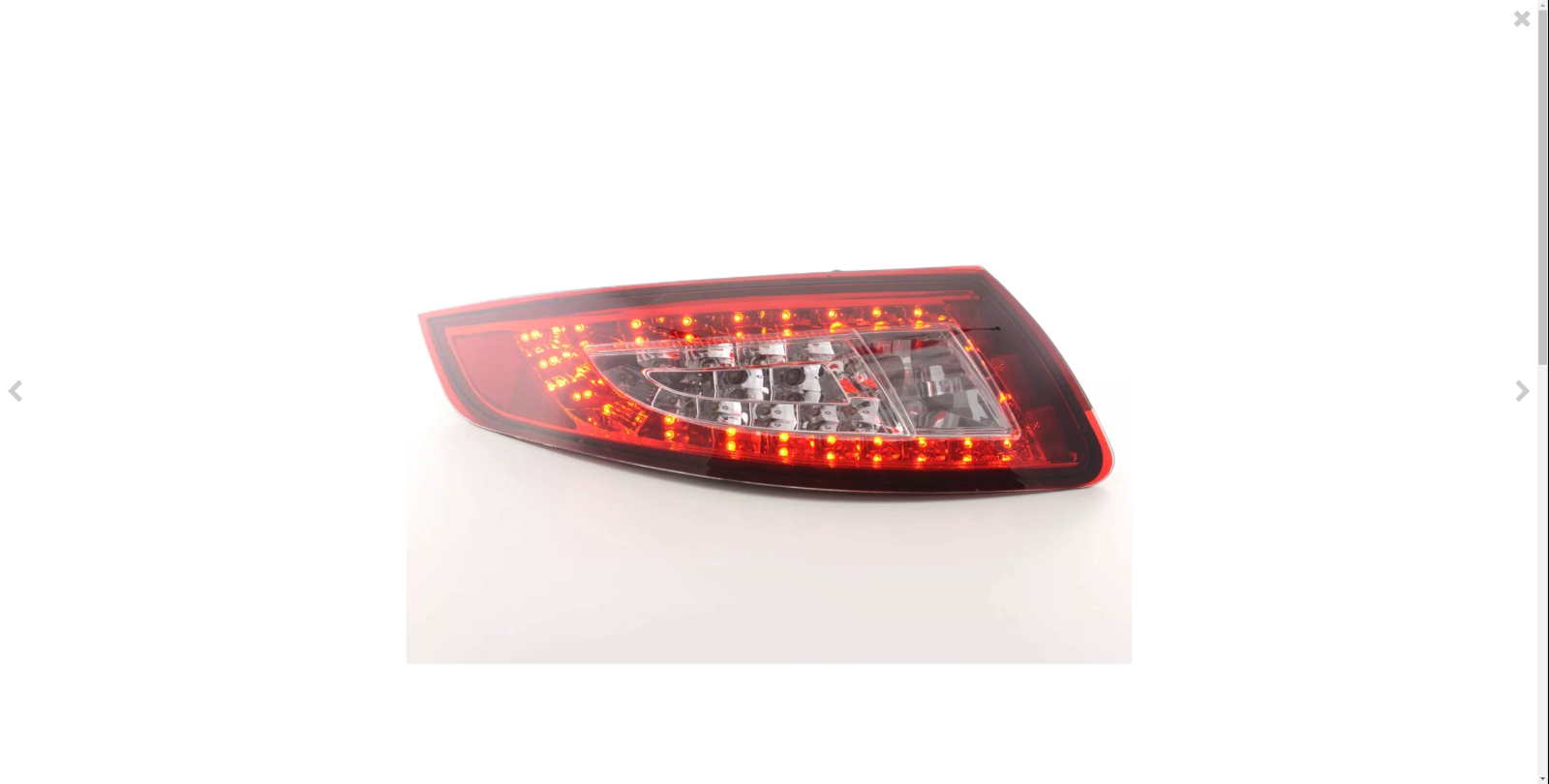 FK Pair LED Rear Lights Porsche 911 type 997 05-09 red / clear Left hand drive