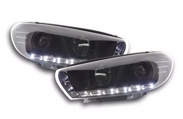 FK Paar LED DRL Lichtleiste Scheinwerfer Lichtleiste VW Scirocco 3 Mk3 13 08+ schwarz