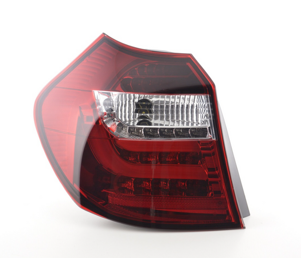 FK Set BMW 1er E87 / E81 3/5 dr 07-11 Klare rote LED-Lichtleisten-Rückleuchten