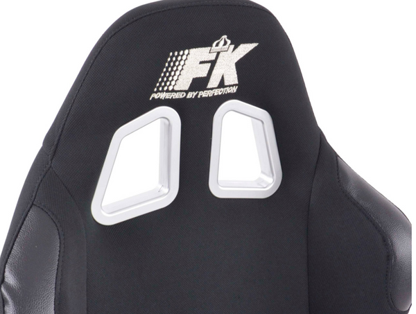 FK Universal-Sportsitze mit fester Rückenlehne, schwarz, für Auto, 4x4, Van, Wohnmobil, Drift, Rennstrecke