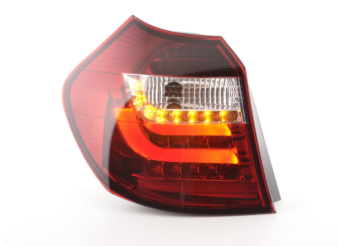 FK Set BMW 1 series E87 / E81 3/5 dr 07-11 Clear RED LED LIGHTBAR REAR LIGHTS