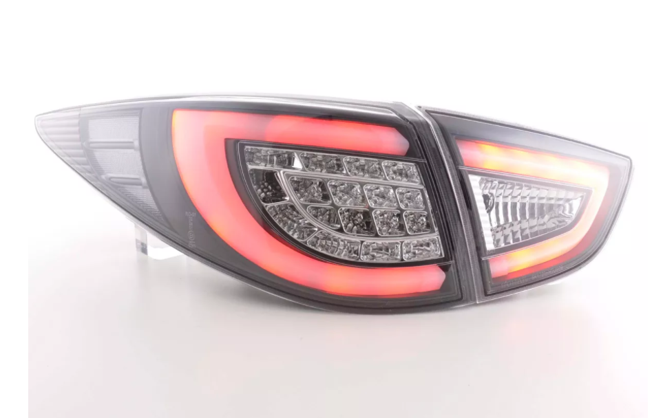 FK Paar Set LED-Hecklichtleisten für Hyundai ix35 2009–2015, rot/klar, LHD