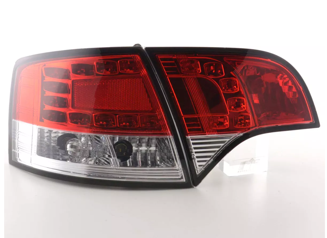 FK Set Audi A4 Avant type 8E 04-08 red / clear LED REAR Lights DRL Lightbar