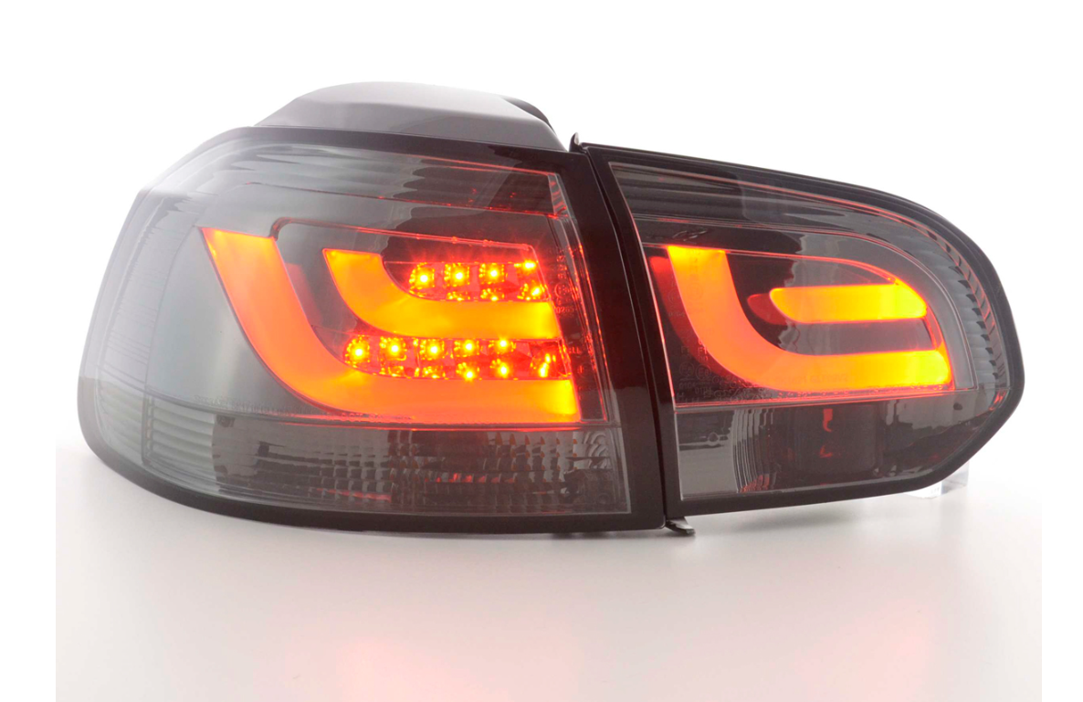 FK Pair VW GOLF MK6 6 08-12 1K LED REAR LIGHTS Lightbar LHD Black Smoke GTi GTDAuto &amp; Motorrad: Teile, Auto-Ersatz- &amp; -Reparaturteile, Lichter &amp; Leuchten!