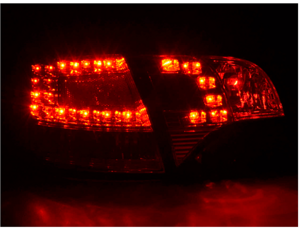 FK Set Audi A4 Avant Typ 8E 04-08 rot / klar LED RÜCKLICHT DRL Lightbar