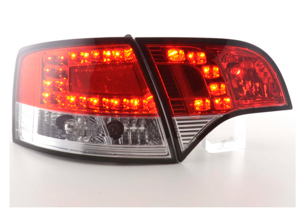 FK Set Audi A4 Avant type 8E 04-08 red / clear LED REAR Lights DRL Lightbar