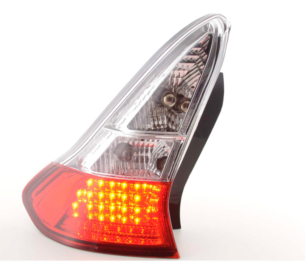 FK Set of Citroen C4 3-door. Type L 04- clear / red LED LIGHTBAR REAR LIGHTS