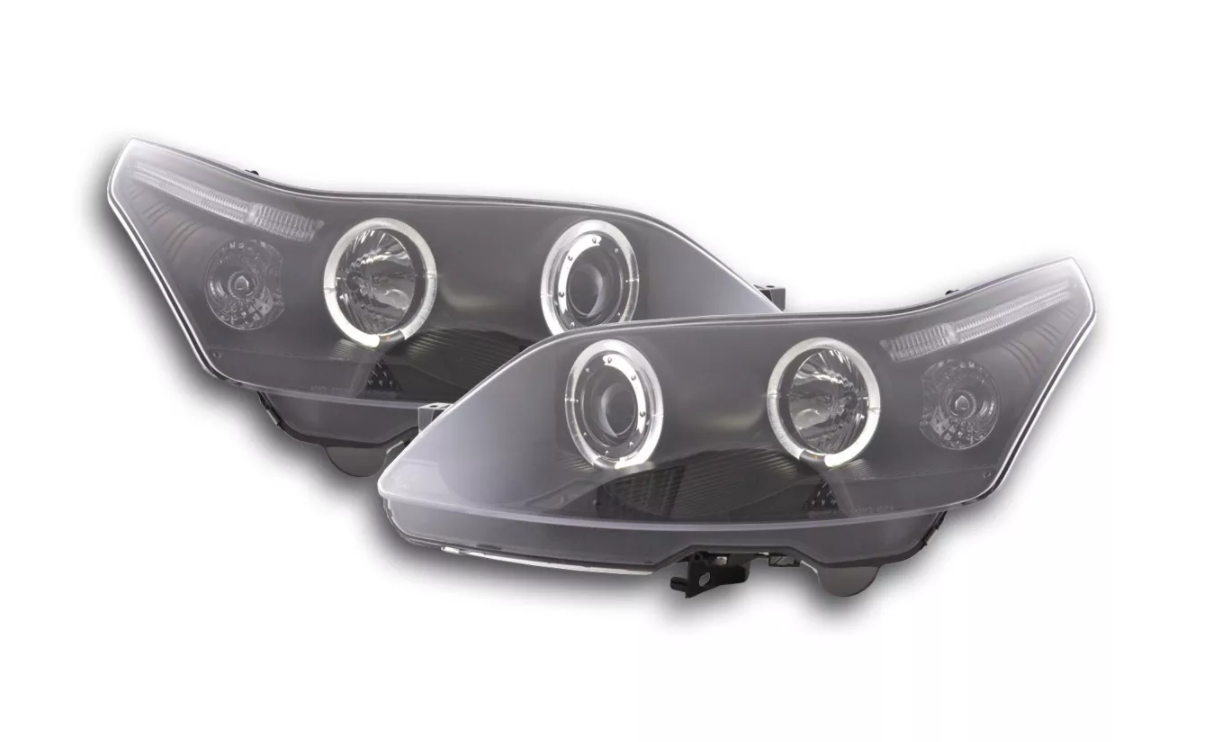 FK Set LED DRL Devil Angel Eyes Projektorscheinwerfer Citroen C4 L 3&amp;5dr LHD