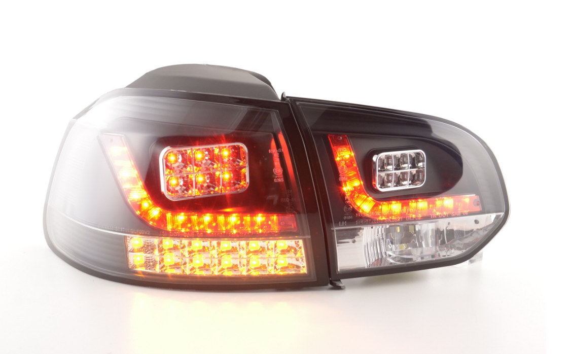 FK Set VW GOLF MK6 6 08-12 1K LED REAR LIGHTS Lightbar BLACK SMOKE RHDAuto &amp; Motorrad: Teile, Auto-Ersatz- &amp; -Reparaturteile, Lichter &amp; Leuchten!