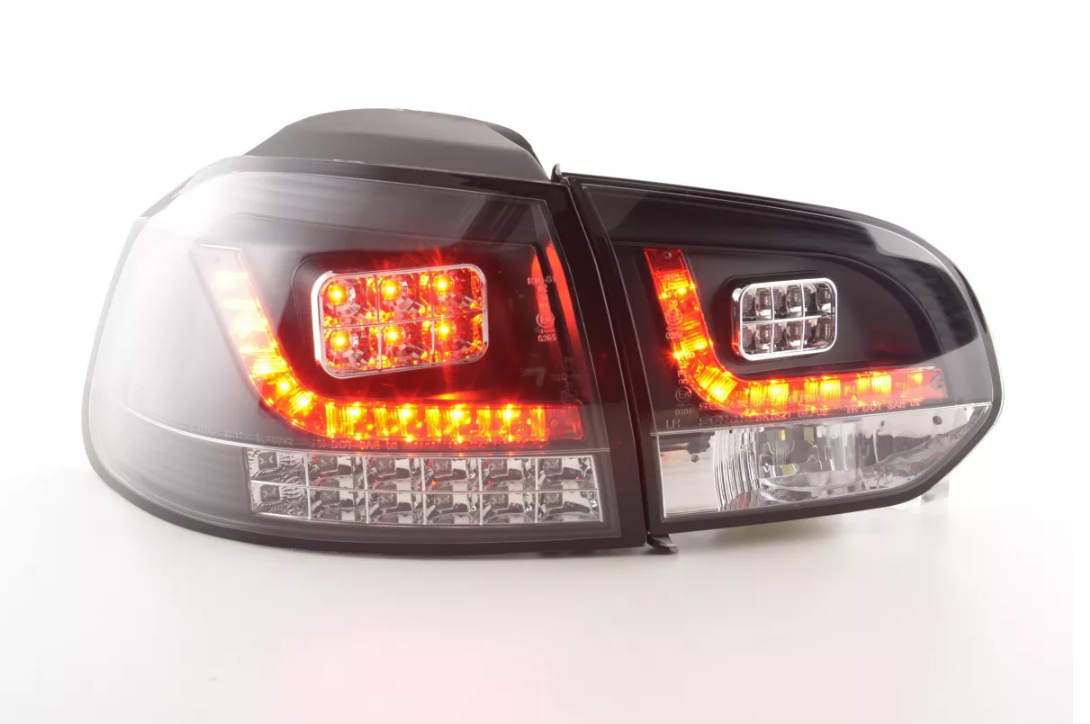 FK Set VW GOLF MK6 6 08-12 1K LED REAR LIGHTS Lightbar BLACK SMOKE RHDAuto &amp; Motorrad: Teile, Auto-Ersatz- &amp; -Reparaturteile, Lichter &amp; Leuchten!