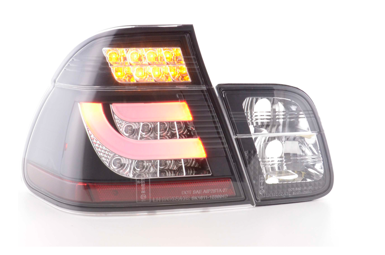 FK Pair LED Light Bar REAR LIGHTS BMW E46 Saloon E46 02-05 Black M3 325 330