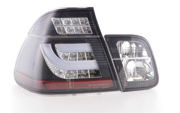 FK Paar LED-Lichtleiste, Rücklichter, BMW E46 Limousine, E46 02–05, Schwarz, M3 325 330