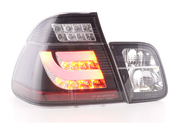 FK Paar LED-Lichtleiste, Rücklichter, BMW E46 Limousine, E46 02–05, Schwarz, M3 325 330