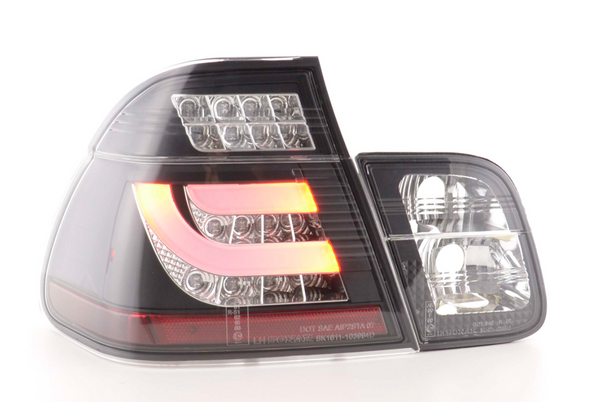 FK Paar LED-Lichtleiste, Rücklichter, BMW E46 Limousine, E46 02–05, Schwarz, M3 325 330