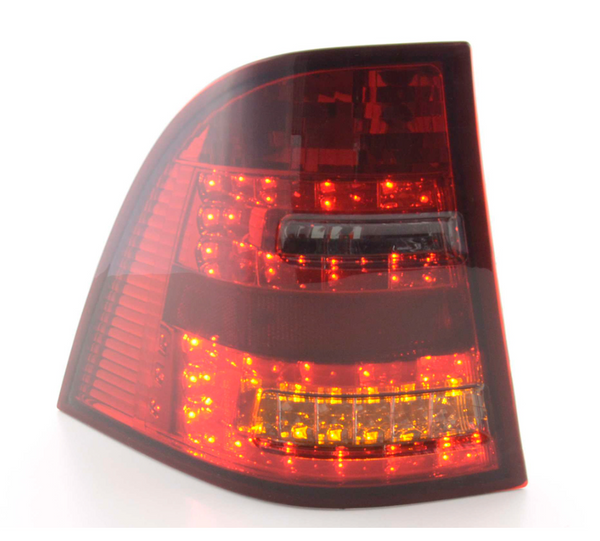 FK Pair LED Rear lights Mercedes M-Class W163 98-05 red / black plug & play