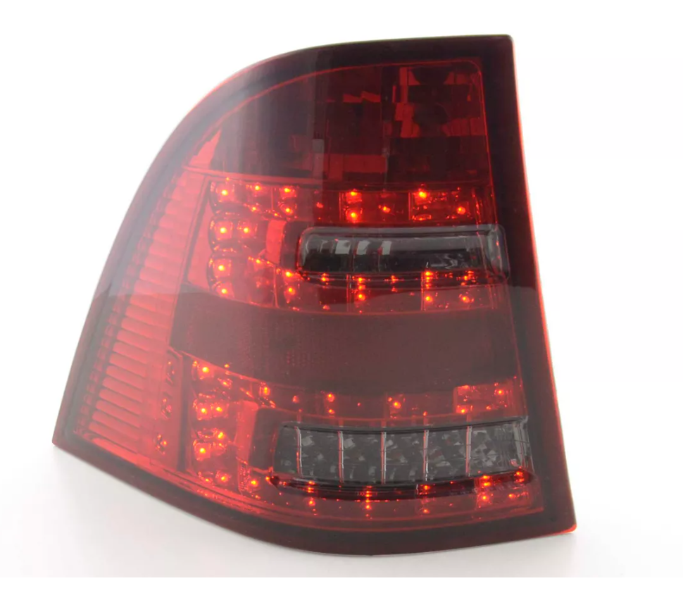 FK Pair LED Rear lights Mercedes M-Class W163 98-05 red / black plug & play