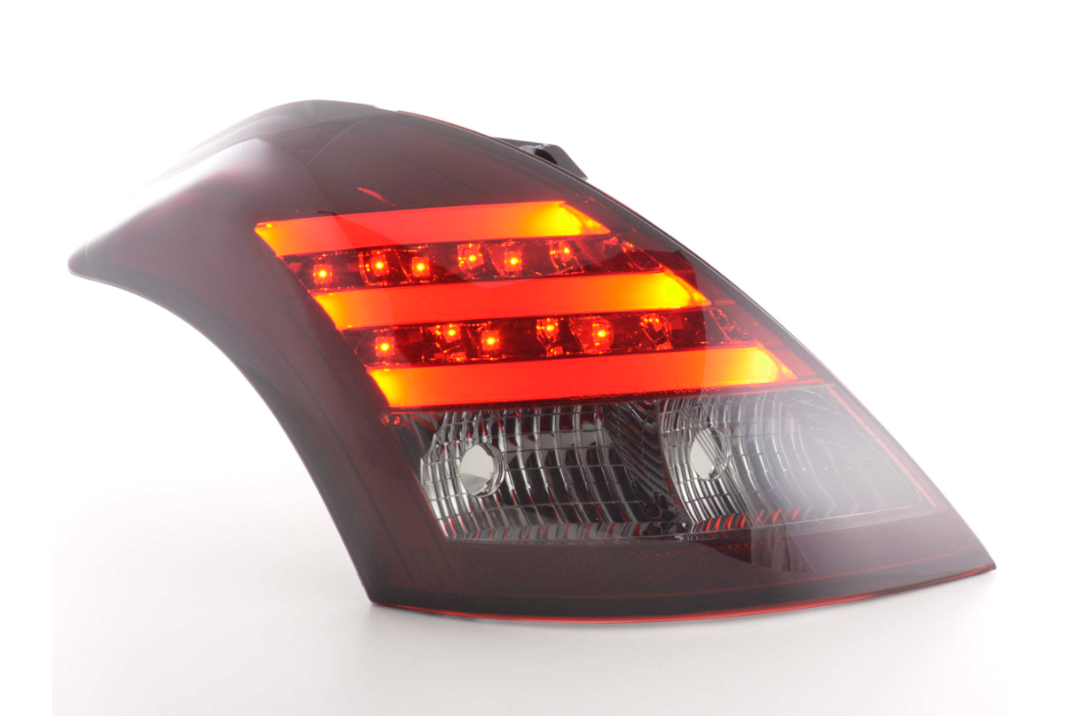 FK Paar LED DRL Rücklichter Lichtleiste Suzuki Swift Sport 11+ rot schwarz s FZ / NZ